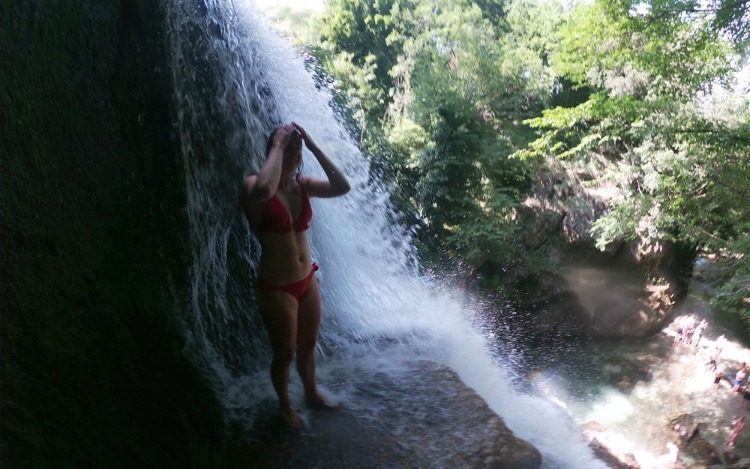 waterfall in campania